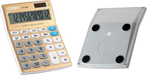 Calculator with Battery and Solar Powered, ELEAUTO Big Number Button Large LCD Display Calculators Basic Standard Office Desktop in Saudi Arabia
