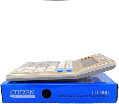 Calculator with Battery and Solar Powered, ELEAUTO Big Number Button Large LCD Display Calculators Basic Standard Office Desktop in Saudi Arabia
