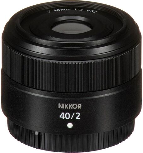 عدسة Nikon NIKKOR Z مقاس 40 مم f/2 الأساسية لكاميرات Nikon Z (20102) + مجموعة مرشح + حافظة غطاء + مجموعة تنظيف in Kuwait