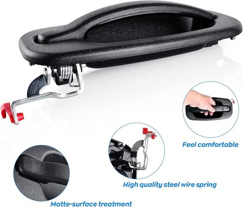 FAERSI مقبض الباب الخارجي استبدال جانب السائق الخلفي لـ 1999-2007 Chevy Silverado 1500 2500 HD، Tahoe، Suburban، Avalanche، GMC Sierra، Yukon Denali، Cadillac Escalade 80579 15721571 in Saudi Arabia