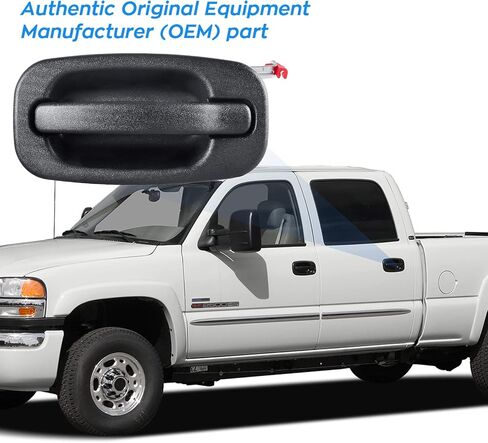 FAERSI مقبض الباب الخارجي استبدال جانب السائق الخلفي لـ 1999-2007 Chevy Silverado 1500 2500 HD، Tahoe، Suburban، Avalanche، GMC Sierra، Yukon Denali، Cadillac Escalade 80579 15721571 in Saudi Arabia