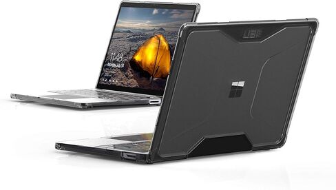 UAG مصمم لجهاز Microsoft Surface Laptop Go 3 / Laptop Go 2 / حقيبة كمبيوتر محمول Go مقاس 12.4 بوصة Plyo Feather-Light شفافة وقوية عسكرية تم اختبارها على شكل غطاء كمبيوتر محمول Ice من URBAN ARMOR GEAR in Kuwait