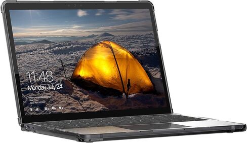 UAG مصمم لجهاز Microsoft Surface Laptop Go 3 / Laptop Go 2 / حقيبة كمبيوتر محمول Go مقاس 12.4 بوصة Plyo Feather-Light شفافة وقوية عسكرية تم اختبارها على شكل غطاء كمبيوتر محمول Ice من URBAN ARMOR GEAR in Kuwait