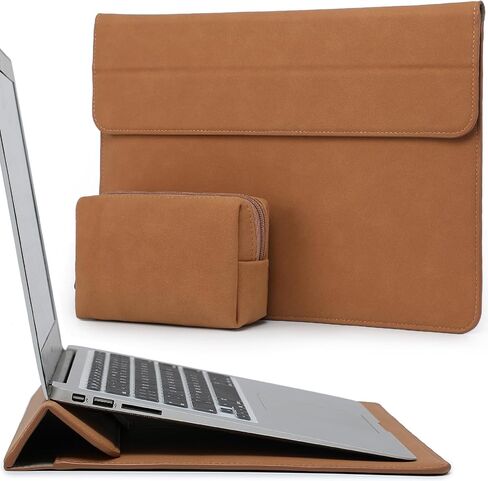 HYZUO 15 Inch Laptop Sleeve Case with Stand Feature Compatible with MacBook Air 15.3/15 M3/M2 Chip 2024-2023, 15-inch Surface Laptop 7/6/5/4/3, MacBook Pro 15 A1990 A1707 2019-2016, Space Gray in Saudi Arabia