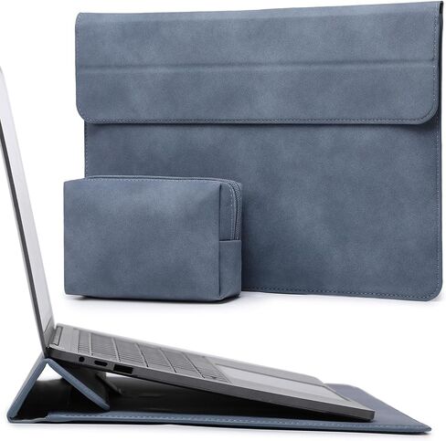 HYZUO 15 Inch Laptop Sleeve Case with Stand Feature Compatible with MacBook Air 15.3/15 M3/M2 Chip 2024-2023, 15-inch Surface Laptop 7/6/5/4/3, MacBook Pro 15 A1990 A1707 2019-2016, Space Gray in Saudi Arabia