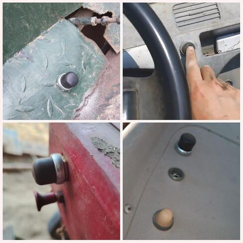 6 قطعة 20A 12 فولت/24 فولت مقاوم للماء مفتاح تشغيل على زر لتعديل أزرار القرن ، أزرار البدء in Kuwait