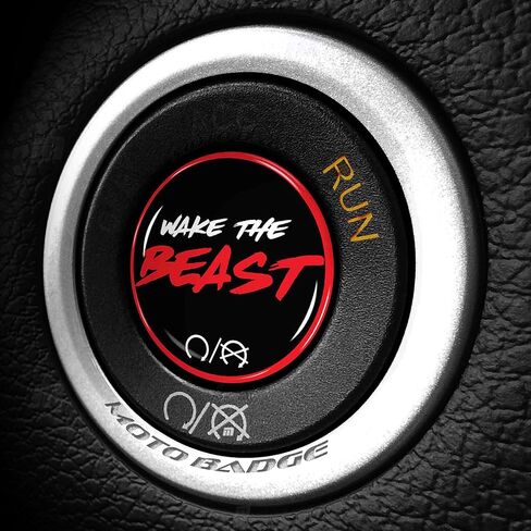 غطاء زر التشغيل Wake The Beast - متوافق مع دودج جيب رام كرايسلر هيلكات تشارجر تشالنجر دورانجو والمزيد - ملحقات إيقاف الإشعال (أحمر) 738 in Kuwait