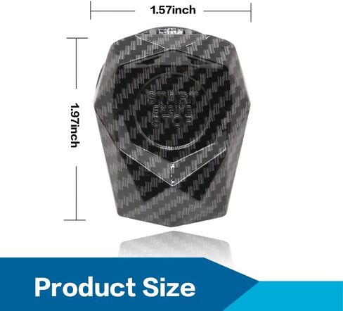 Engine StartStop Push Button Cover,Car Power Control Trim Car Switch Decoration, Aluminum Alloy Anti-Scratch Car Switch Cover (Closed Carbon Fibre) in Saudi Arabia
