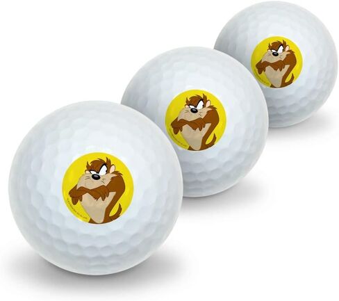 GRAPHICS & MORE Looney Tunes Taz Novelty Golf Balls 3 Pack in Saudi Arabia