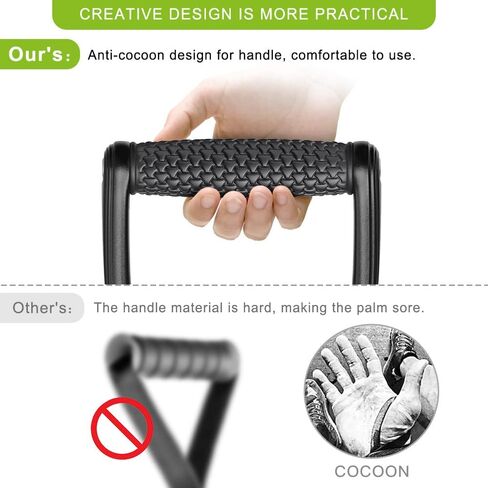 BeneLabel D Handle Cable Attachment, Cable Attachments for Gym, Non-Slip and Comfortable Grip, Solid Aluminum Alloy Handle, Suitable for Home and Gym in Saudi Arabia