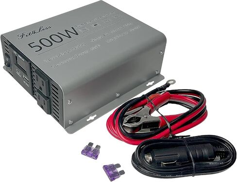 Pure sine Wave Inverter DC 12V Input and AC 110V Output with LCD Display, USB Output Port, Type-C Output Port(500W) in Saudi Arabia
