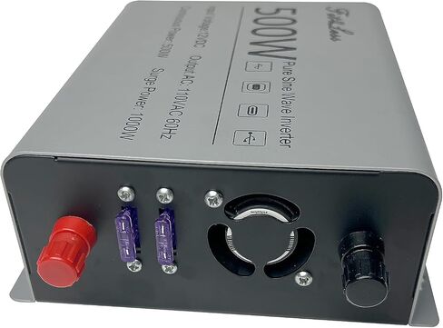Pure sine Wave Inverter DC 12V Input and AC 110V Output with LCD Display, USB Output Port, Type-C Output Port(500W) in Saudi Arabia