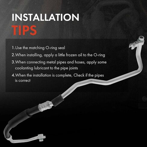 A-Premium A/C Suction Line Hose Assembly Compatible with Subaru Impreza 2013 2.5L, WRX 2015-2016 2.5L, WRX STI 2013-2020 2.5L, Compressor to Evap in Saudi Arabia
