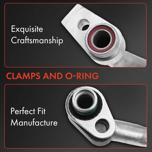 مجموعة خرطوم شفط A-Premium A/C متوافقة مع Ford Escape 2013-2016، Transit Connect 2014-2018، 2.5 لتر مطحون بشكل طبيعي، ضاغط للتبخر in Kuwait