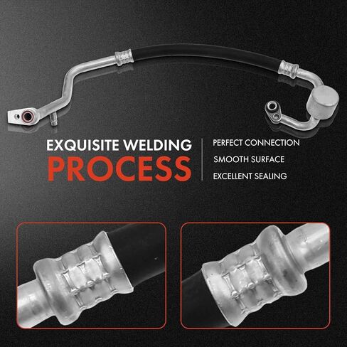 مجموعة خرطوم شفط A-Premium A/C متوافقة مع Ford Escape 2013-2016، Transit Connect 2014-2018، 2.5 لتر مطحون بشكل طبيعي، ضاغط للتبخر in Kuwait