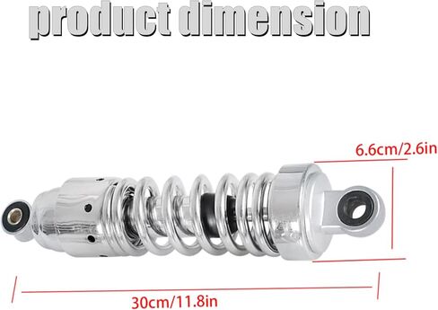 دراجة نارية 1 زوج 10.75 تعليق ممتص الصدمات الخلفي استبدال لهوندا CMX250 CMX250C CA250 1986-2014 الظل VT 1100 VT1100C in Kuwait