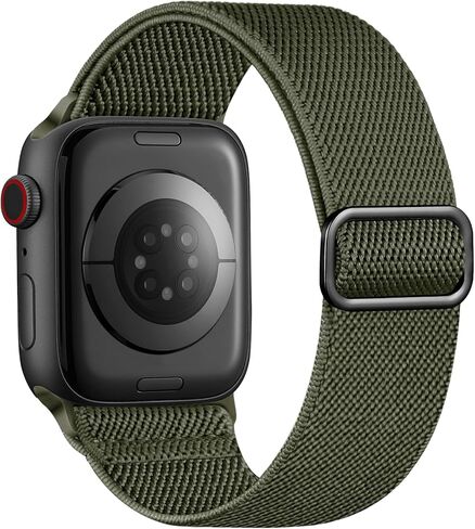 SNBLK Stretchy Solo Loop Compatible with Apple Watch Band 44mm 40mm 41mm 45mm 38mm 49mm 42mm for Women Men, Soft Nylon Elastic Braided Sport Strap for iWatch Series 9 8 7 6 5 4 3 2 1 SE Ultra 2 Ultra in Kuwait