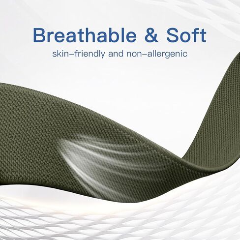 SNBLK Stretchy Solo Loop Compatible with Apple Watch Band 44mm 40mm 41mm 45mm 38mm 49mm 42mm for Women Men, Soft Nylon Elastic Braided Sport Strap for iWatch Series 9 8 7 6 5 4 3 2 1 SE Ultra 2 Ultra in Kuwait