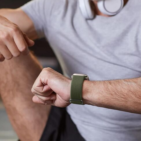 SNBLK Stretchy Solo Loop Compatible with Apple Watch Band 44mm 40mm 41mm 45mm 38mm 49mm 42mm for Women Men, Soft Nylon Elastic Braided Sport Strap for iWatch Series 9 8 7 6 5 4 3 2 1 SE Ultra 2 Ultra in Kuwait