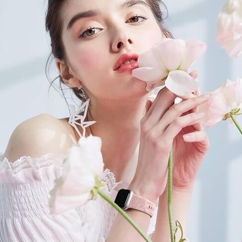 6 Pack Flower Engraved Bands Compatible for Apple Watch Band 40mm 41mm 38mm 42mm 44mm 45mm 49mm Women,Soft Silicone Cute Wildflowers Sport Laser Strap for iWatch Bands Series 9 Ultra SE 8 6 5 4 3 2 1 in Saudi Arabia