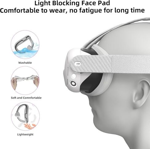 مجموعة ملحقات غطاء السيليكون لـ VR Oculus/Meta Quest 3 مع غطاء وحدة التحكم 3 في 1 مجموعة حافظة واقية غطاء مقاوم للعرق، غطاء وجه من السيليكون لسماعات الرأس غطاء حماية ملحقات أداة نظيفة in Kuwait