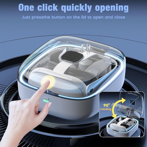 Grathia Charging Dock for Meta Quest 3, High Speed Charging Stand VR Headset Charging Stand for Meta Quest 3, Magnetic Charging Station for VR Headset with RGB Light 2 Batteries in Kuwait