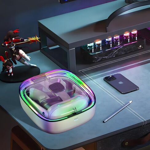 Grathia Charging Dock for Meta Quest 3, High Speed Charging Stand VR Headset Charging Stand for Meta Quest 3, Magnetic Charging Station for VR Headset with RGB Light 2 Batteries in Kuwait