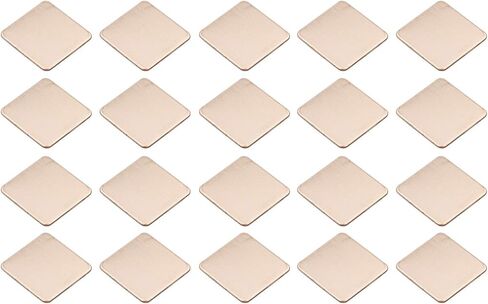 IC Chipset GPU CPU Thermal Heatsink Copper Pad Shim Size 20 x 20 x 0.3mm Pack of 20 in Saudi Arabia