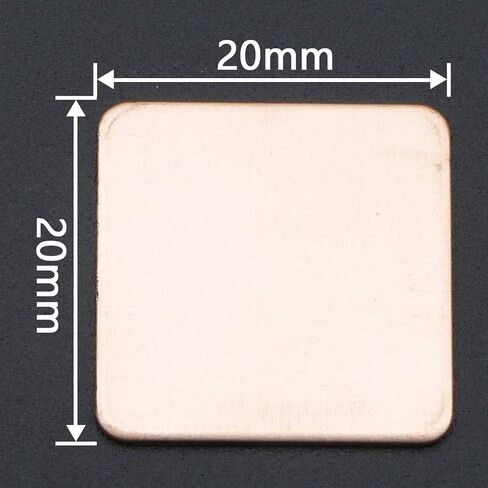 IC Chipset GPU CPU Thermal Heatsink Copper Pad Shim Size 20 x 20 x 0.3mm Pack of 20 in Saudi Arabia