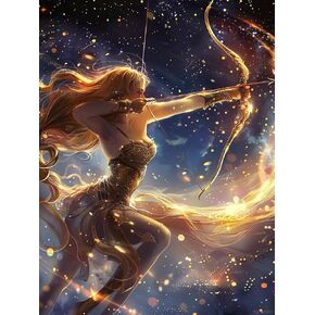 YEEIFFD Beautiful Sagittarius Constellation Diamond Painting Kits for Adults, DIY 5D Constellations Diamond Art Full Drill for Adult, for Beginner Home Wall Decor Gift 12x16 Inch