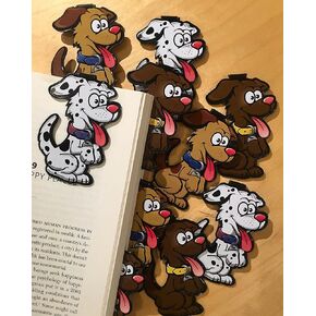 Dog Clip Bookmarks for Kids Students Cool Cute Animal Set of 10 Bulk Bookmark Funny Wacky Classroom Reading Incentives Library Rewards Novelty Party Favors Fun Prizes for Summer Reading Programs