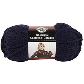 Loops & Threads Charisma Yarn, 1 Ball, Dark Blue, 3.5 Ounces
