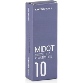 czxwyst K1025 MIDOT Retractable Gel Ink Pens,Metal Clip Plastic Pen,Quick-drying Black Ink,Fine Point 0.5mm Gel Pen for Students and Office,10-Pack (Warm Grey,Black Ink)