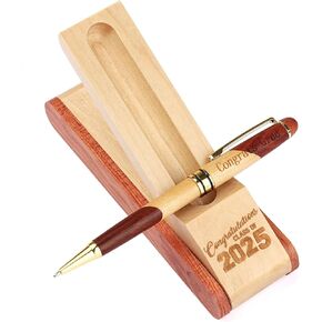 Graduation Gifts,Class of 2025 Gift Rosewood and Maple Wood Ballpoint Pen Set(Class of 2025)