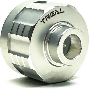 Treal Aluminum 7075 Diff Housing Cup Compatible with Axial RBX10 Ryft (Black)