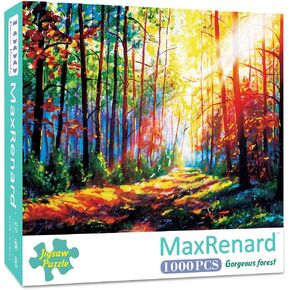 MaxRenard Game 1000 Pieces Jigsaw Puzzle Prague Castle Landscape Toy