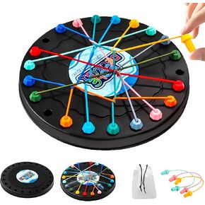Brainy Knots Rope Untangling Game,Twisted Untie Puzzle,trategy Board tie up Challenge Perfect for Parent-Child Interaction, Stress Relief Toy, Portable for Parties & Travel