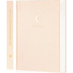 CAGIE Lined Journal Notebook for Women Girls, A5 Hardcover Linen Journals For Writing 256 Pages, Aesthetic Womens Diary, Gifts 8.3'' x 5.7'' Purple