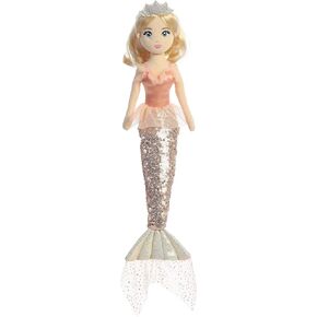 Aurora® Enchanting Sea Sparkles™ Tutu Sparkles™ Jasmine Stuffed Doll - Imaginative Play - Magical Companions - Pink 18 Inches