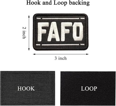 2PCS Tactical Morale Patches, Embroidered Military Hook and Loop Patches, FAFO Funny Meme Patch for Backpacks, Army Vests, Helmets, Dog Harness (2pcs FAFO) in Saudi Arabia