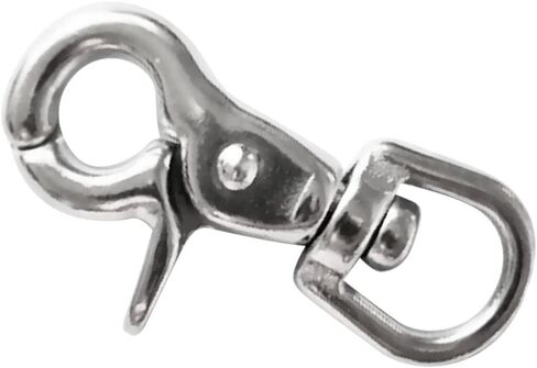 Dovewill Heavy Duty 316 Stainless Steel Lobster Clasp Swivel Snap Hooks Pet Buckle Trigger Clip Dog Horse Lead Keychain 65mm (Silver) (2Pack) in Saudi Arabia