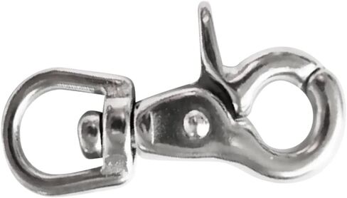 Dovewill Heavy Duty 316 Stainless Steel Lobster Clasp Swivel Snap Hooks Pet Buckle Trigger Clip Dog Horse Lead Keychain 65mm (Silver) (2Pack) in Saudi Arabia