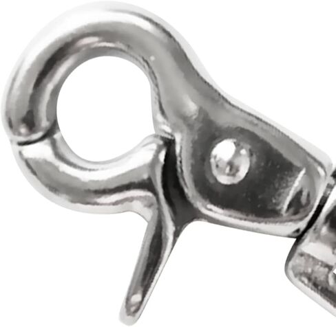 Dovewill Heavy Duty 316 Stainless Steel Lobster Clasp Swivel Snap Hooks Pet Buckle Trigger Clip Dog Horse Lead Keychain 65mm (Silver) (2Pack) in Saudi Arabia