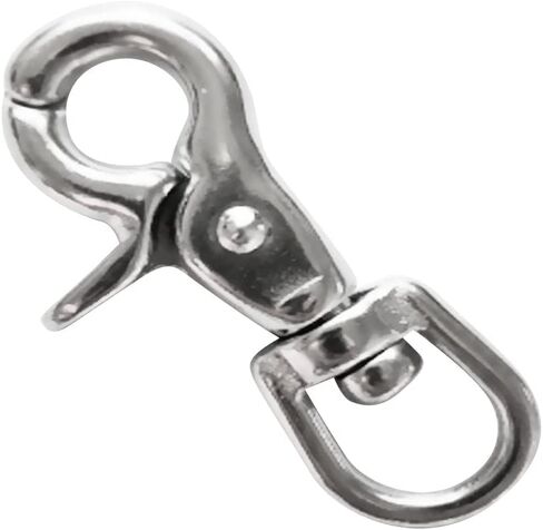 Dovewill Heavy Duty 316 Stainless Steel Lobster Clasp Swivel Snap Hooks Pet Buckle Trigger Clip Dog Horse Lead Keychain 65mm (Silver) (2Pack) in Saudi Arabia
