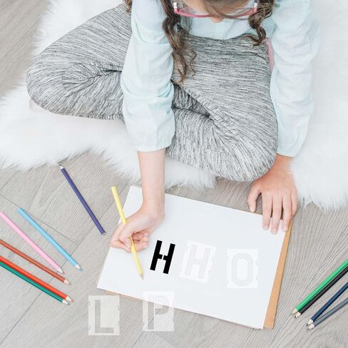 jieyao 42 pcs 2 بوصة etcels alphabet stencil ، واللوحة البلاستيكية stencils رسائل قابلة لإعادة الاستخدام الأرقام والرموز stency stency interlocer drawing قوالب مستقلة للأقمشة الخشبية الصخور الصخور in Kuwait