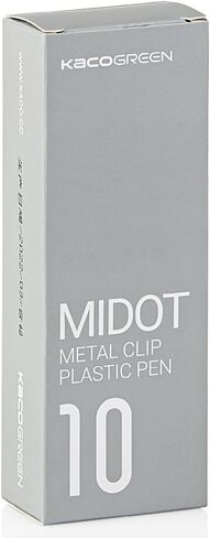 czxwyst K1025 MIDOT Retractable Gel Ink Pens,Metal Clip Plastic Pen,Quick-drying Black Ink,Fine Point 0.5mm Gel Pen for Students and Office,10-Pack (Warm Grey,Black Ink) in Saudi Arabia
