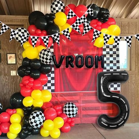 Paready 30PCS Red, Black, Yellow 12 Inch Latex Balloons for Birthday, Baby Shower, Weddings, Engagements, Anniversary, Gender Reveal Party, Bridal Shower, Graduation in Kuwait