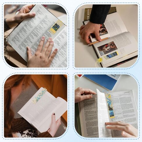 Metal Bookmarks with Tassel Golden Hollow Bookmark Van Gogh Oil Painting Theme Book Mark Bookmarks for Book Lovers Writers Readers Men Women,6 Pieces,Style3 in Saudi Arabia
