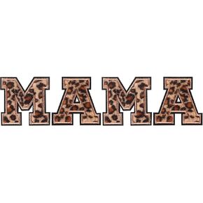 Mama Iron On Letters Patches for Clothing Baseball Decorative Repair Softball Chenille Embroidered Patch Personalized Sew for Clothing Repairing Hats Shirts Shoes Jeans Bags Craft