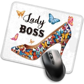 Boss Lady Funny Mouse Pad for Desk, Boss Day Gifts for Women, Boss Gifts for Women, Boss Lady Appreciation Gifts, Thank You Gifts Birthday Gifts for Women Boss Leader Mentor B
